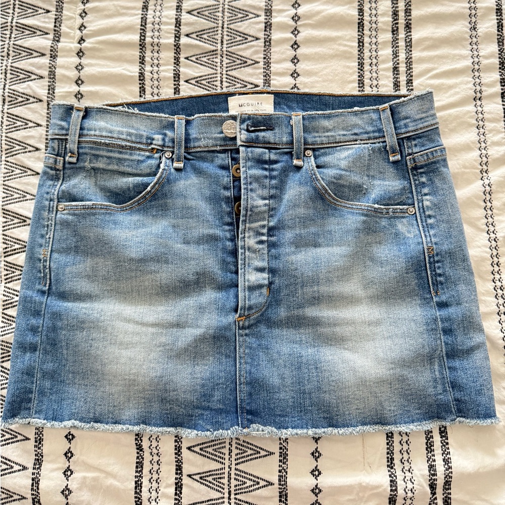 Denim McGuire Mini Blue Skirt